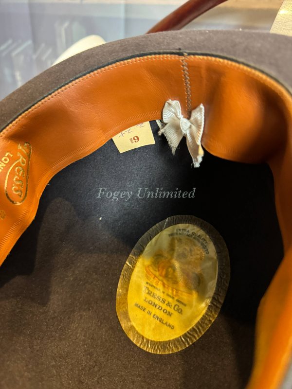 Vintage Dark Grey Tress & Co Lightweight Trilby Size 6 5/8"approx (Ref:TRS658) - Image 5
