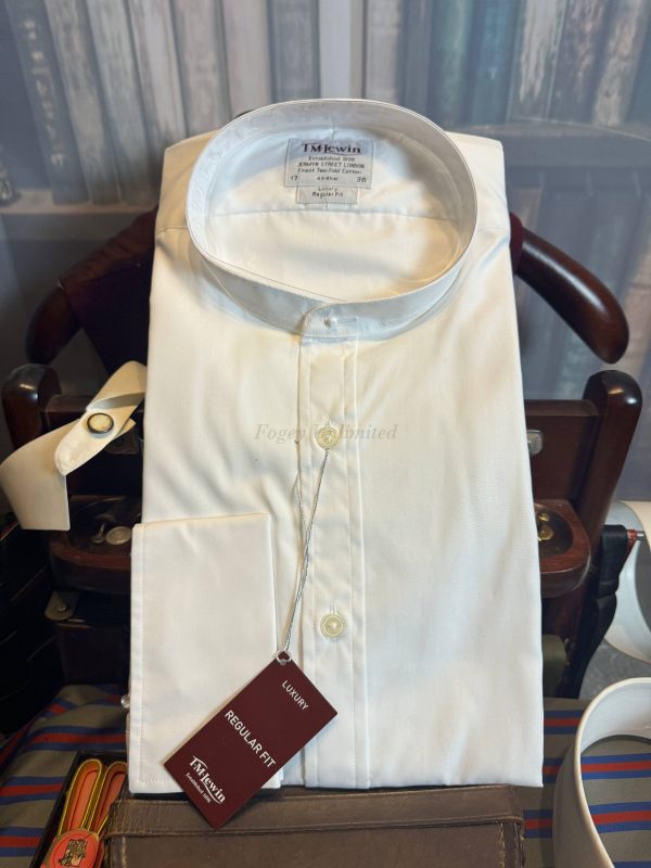 TM Lewin Traditional Collarband Tunic Shirt for your Stiff collar 19" New in packet