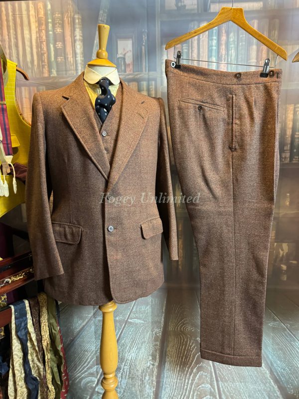 Vintage Bespoke 3 Piece Tweed Suit. Heavyweight  38"Chest /35"Waist (Ref:MHTS) - Image 20