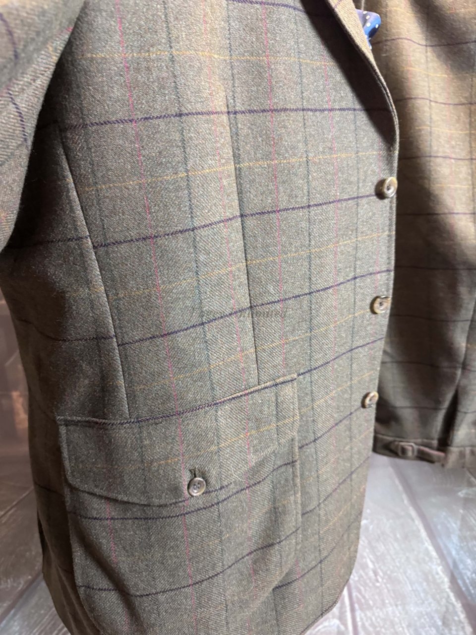 Vintage 3 Piece heavyweight Windowpane Shooting Suit Alexandre Savile ...