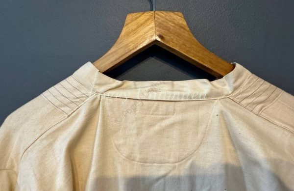 Maco Vintage German Heavyweight Long Sleeve Shirt/Undershirt. Contrast Bib Front 17"/43cm  Neck (Ref Maco43) - Image 11