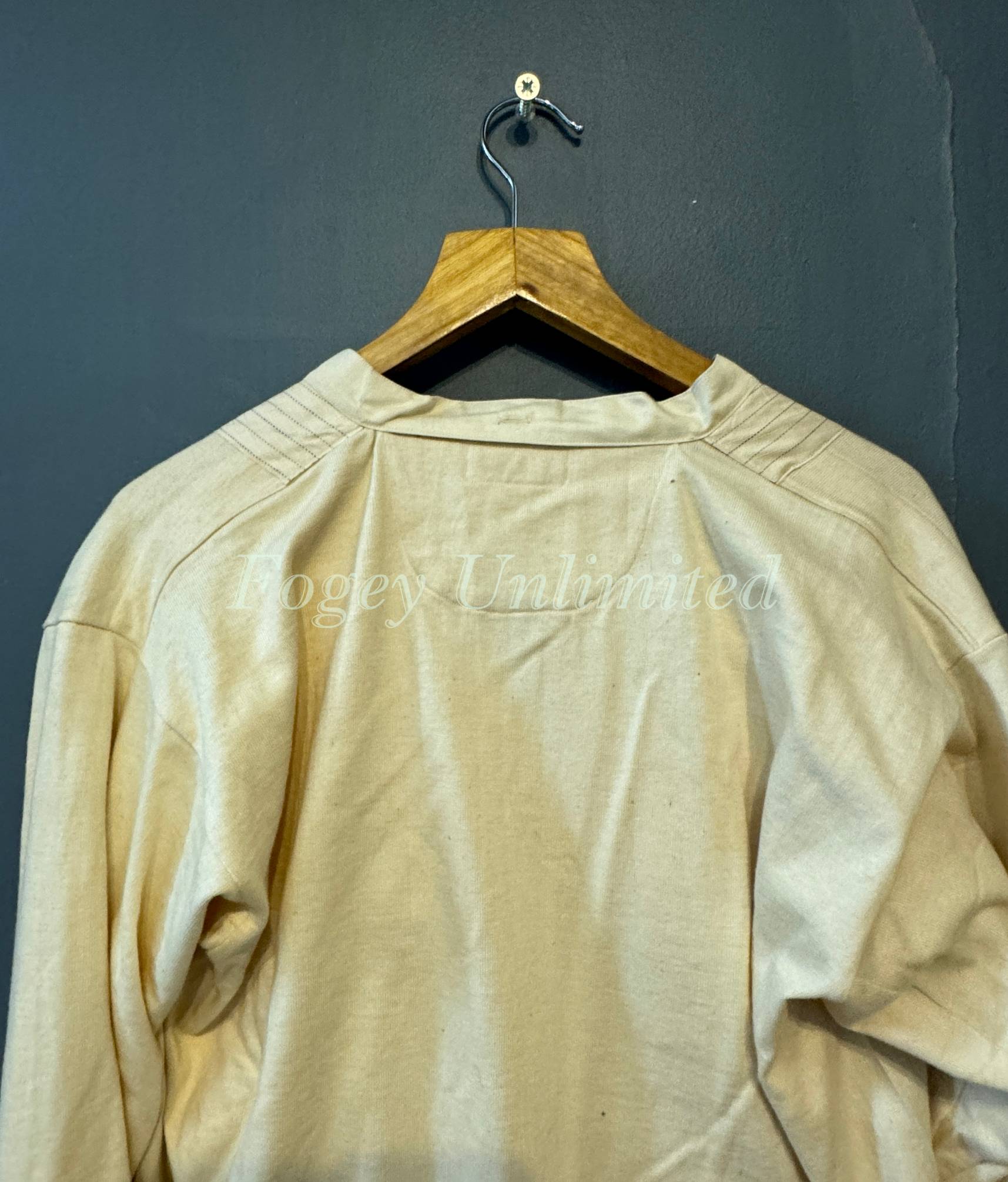 Maco Vintage German Heavyweight Long Sleeve Shirt/Undershirt. Contrast ...