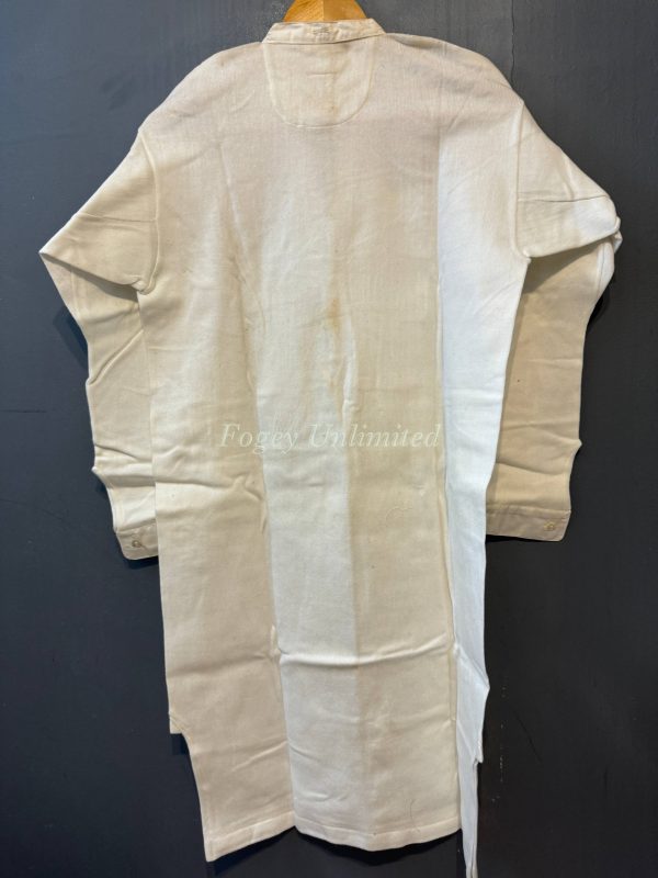 Maco Vintage German Heavyweight Long Sleeve Shirt/Undershirt. Contrast Bib Front 15"/39cm  Neck (Ref Esco39) - Image 14