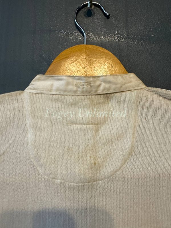 Maco Vintage German Heavyweight Long Sleeve Shirt/Undershirt. Contrast Bib Front 15"/39cm  Neck (Ref Esco39) - Image 13