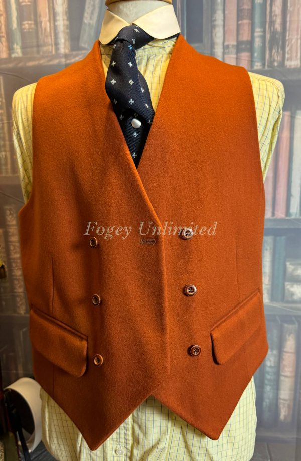 Wonderful Double Breasted Doeskin Wool Waistcoat/Vest 40"/102cm Chest (Ref:WCDB40) - Image 4