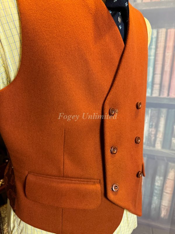 Wonderful Double Breasted Doeskin Wool Waistcoat/Vest 40"/102cm Chest (Ref:WCDB40) - Image 7