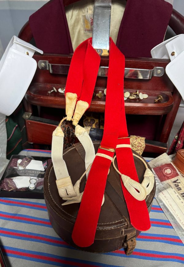 Vintage Albert Thurston Boxcloth Braces/Suspenders. with Handsewn Goatskin Runners Most Colours available (Ref: ATGT) - Image 11