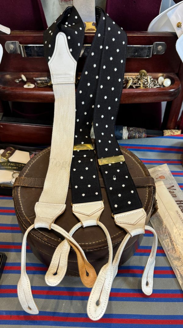 Pre-Loved Albert Thurston Barathea woven Braces/Suspenders. Various Colours - Image 8