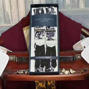 Albert Thurston Finest Braces (Suspenders) Barathea  Printed Wines and Ales