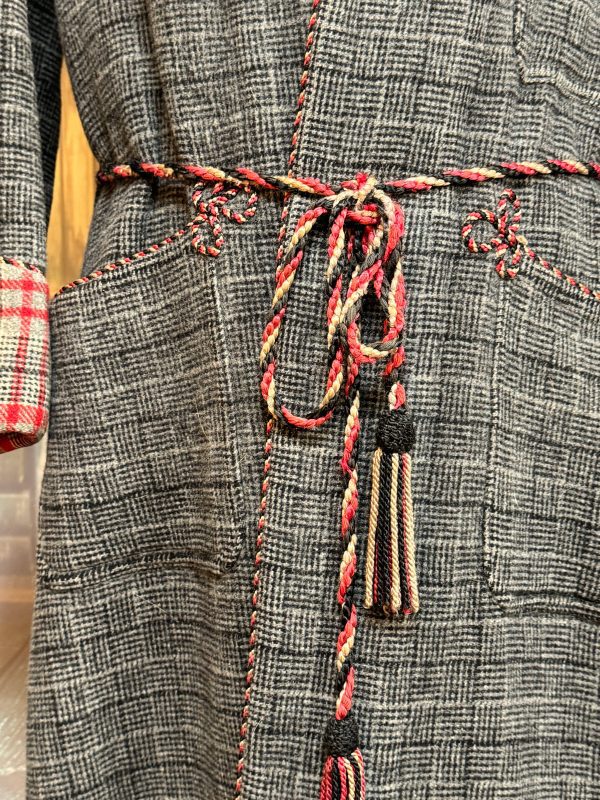 Wonderful Vintage Dressing Gown. Wool. Size Large  approx 40"/102cm Chest (Ref:DGG40) - Image 7