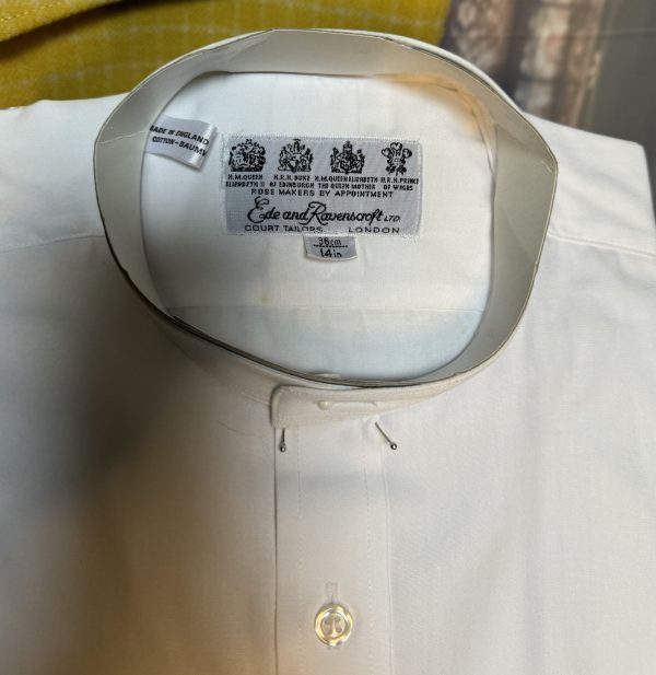 Vintage Ede & Ravenscroft Collarband Tunic Shirt for your Stiff collar 14" New in packet - Image 2