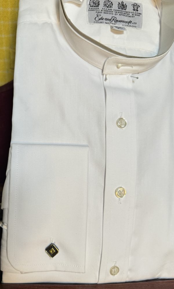 Vintage Ede & Ravenscroft Collarband Tunic Shirt for your Stiff collar 14" New in packet - Image 3