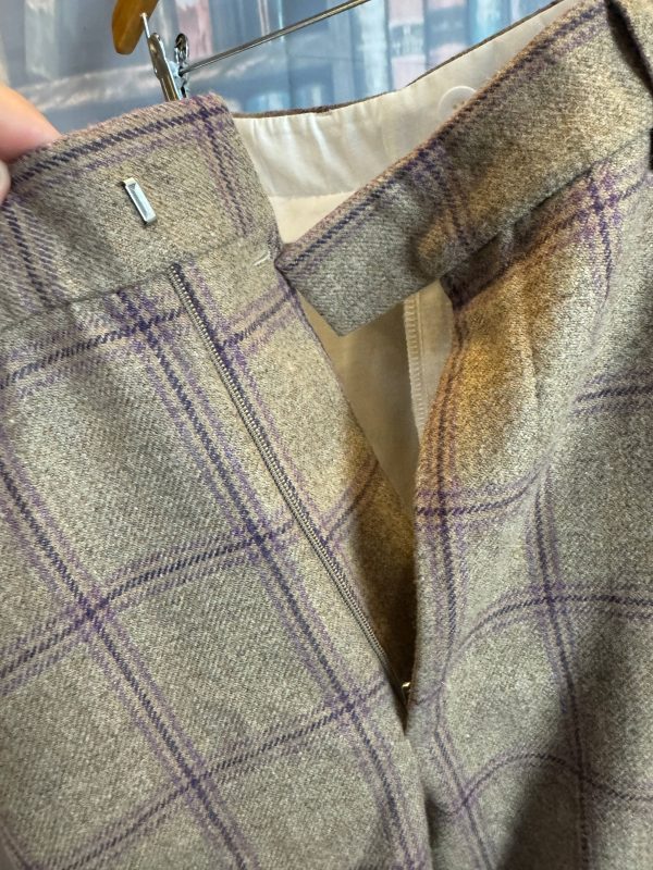 House of Bruar Wonderful  Purple Windowpane Check Tweed Plus 4s / Breeks  38"/97cm  waist - Image 5