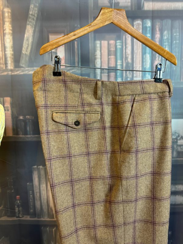 House of Bruar Wonderful  Purple Windowpane Check Tweed Plus 4s / Breeks  38"/97cm  waist - Image 8