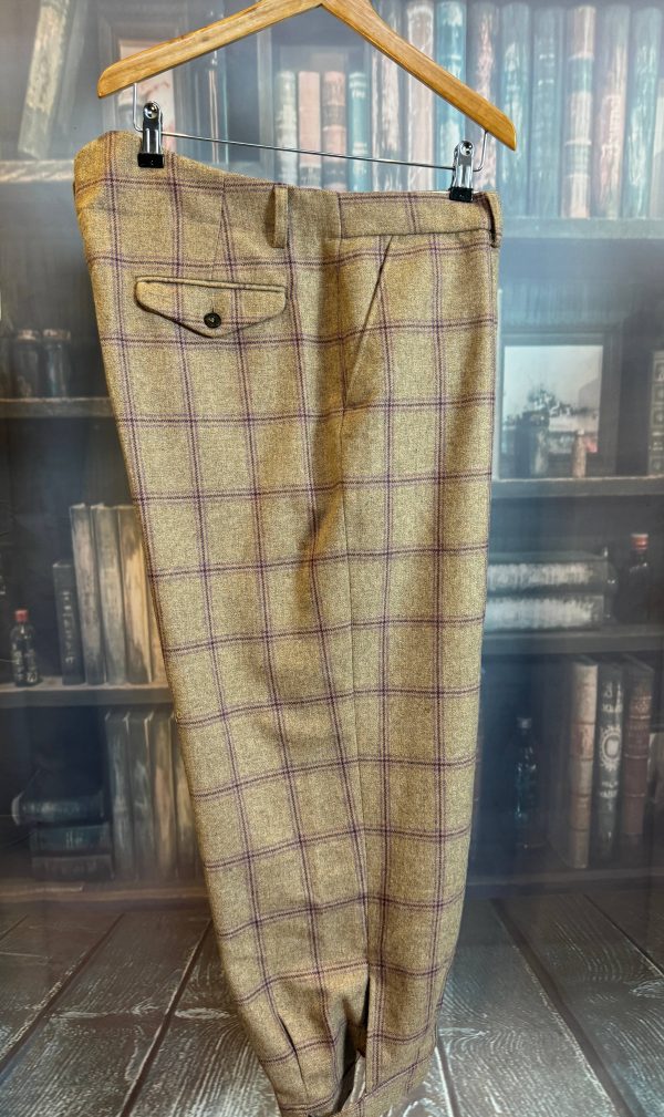 House of Bruar Wonderful  Purple Windowpane Check Tweed Plus 4s / Breeks  38"/97cm  waist