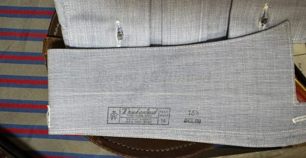 Vintage Police Old England Sanforized Collarband Tunic Shirt for your Stiff collar 16 1/2" - Image 4