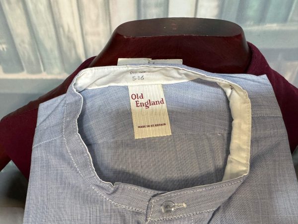 Vintage Police Old England Sanforized Collarband Tunic Shirt for your Stiff collar 16 1/2" - Image 3
