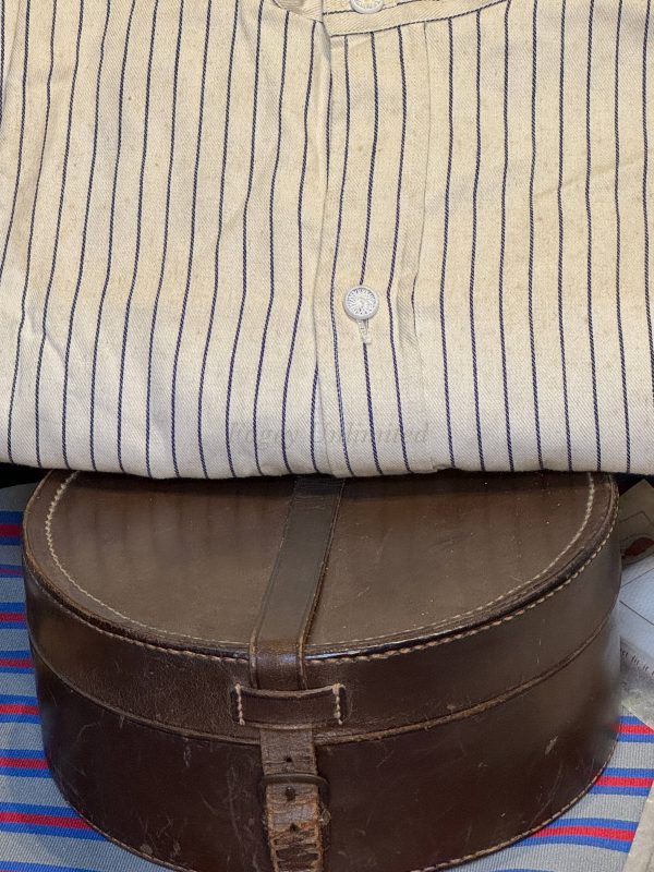 Vintage German Heavyweight Long Sleeve Shirt/Undershirt. Closed Front 15"/39cm  Neck (Ref GBS39) - Image 13