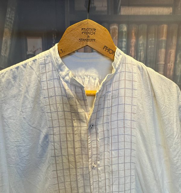 Vintage German Short Sleeve Shirt/Undershirt. Contrast Bib Front 15"/39cm  Neck (Ref CBG39) - Image 5