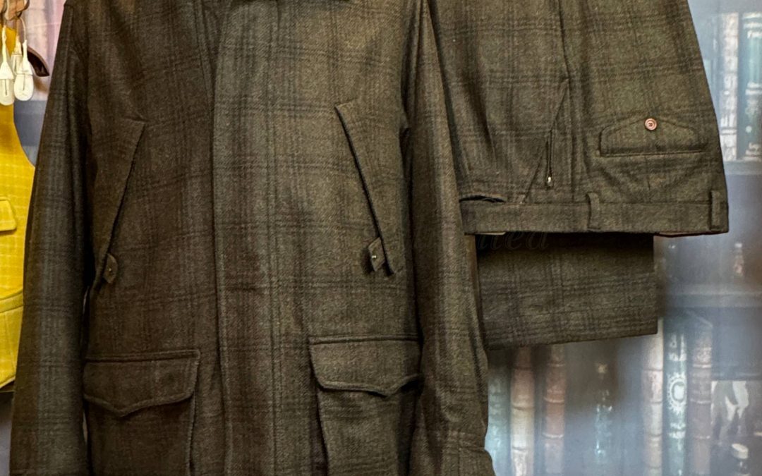 Beretta Heavyweight Tweed Shooting Suit Field Coat and Trousers 42″/107cm Chest. 34″/86cm Waist (ref:BRT42)