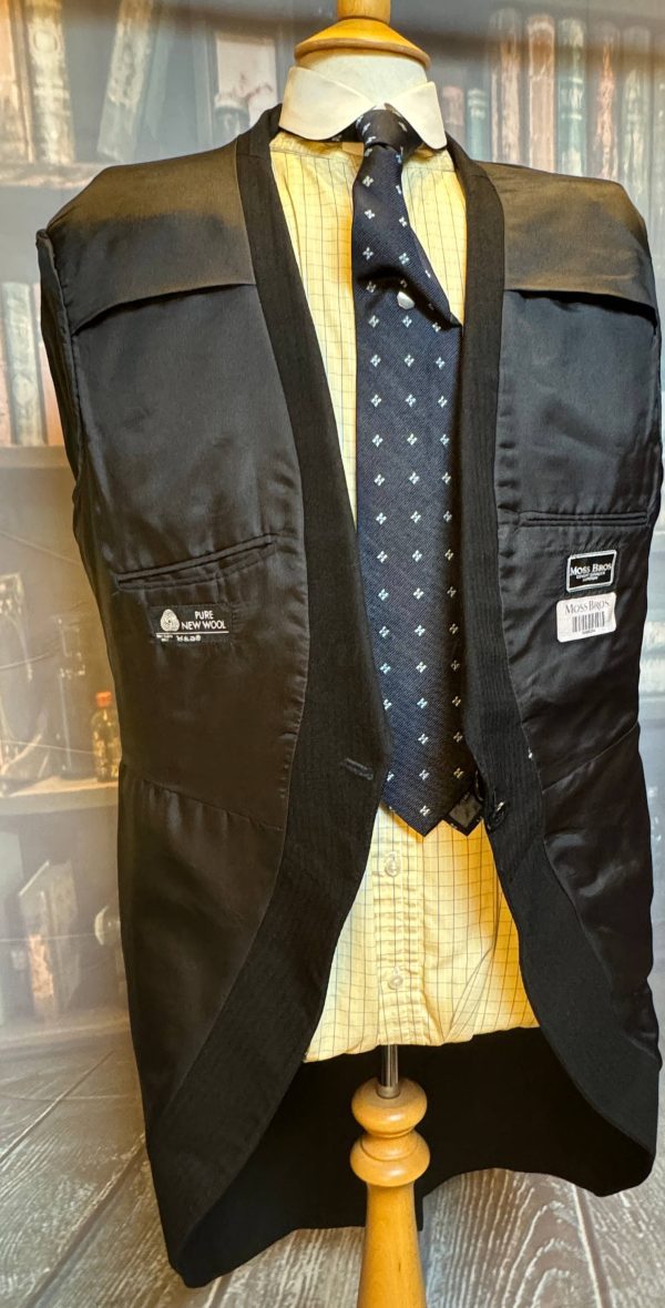 Vintage Moss Bros. Stroller / Formal wear Suit Tailcoat 2 Waistcoats  42C/40W/31L (Ref: MOSSTC) - Image 13