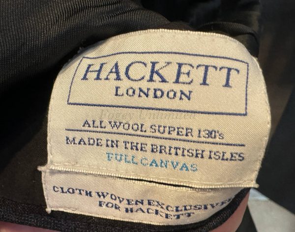 Summer weight Hackett Single Breasted Windowpane 2 Piece Suit 38C/32W/32L (Ref: HK38)) - Image 11