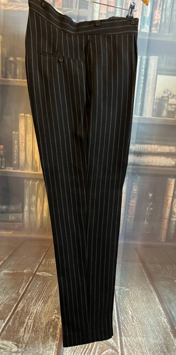 Amazing 1928 Vintage Bespoke Formal Morning Trousers dark Stripe  32"/81cm waist 33"/84cm Leg (Ref: VRT28)