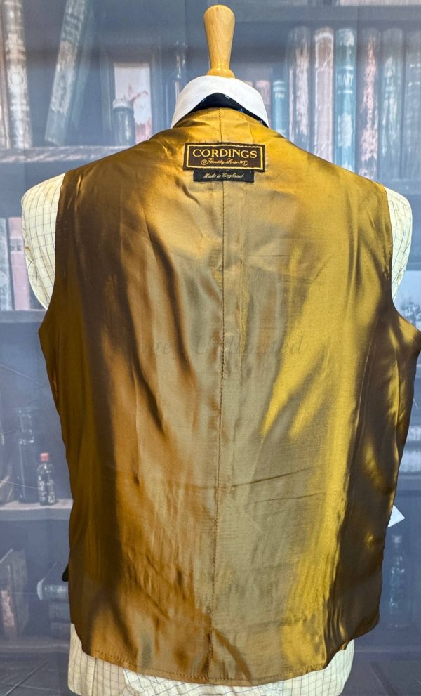 CORDINGS of Piccadilly Dark Green Wool Doeskin Waistcoat/Vest 40"/102cm Gilt buttons, Lapels - Image 3