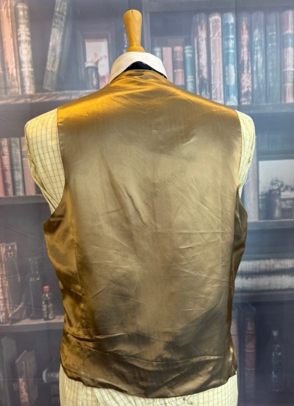 GURTEEN ESQUIRE Wool Doeskin Waistcoat/Vest. Fawn 40"/102cm Chest. GTNF40) - Image 2