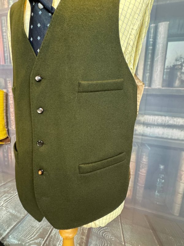 Vintage Wool Doeskin Waistcoat/Vest 44"/112cm Chest Gurteen (GRT44) - Image 3