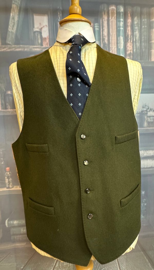 Vintage Wool Doeskin Waistcoat/Vest 44"/112cm Chest Gurteen (GRT44)
