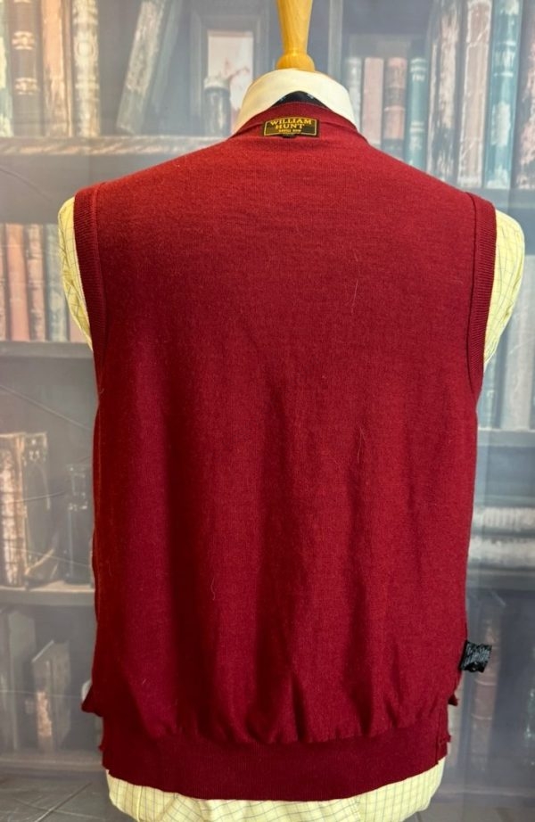 William Hunt Fine Knitted Wool Sleeveless Waistcoat/Cardigan/Vest 40" Chest (Ref:WH40) - Image 4
