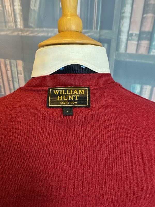 William Hunt Fine Knitted Wool Sleeveless Waistcoat/Cardigan/Vest 40" Chest (Ref:WH40) - Image 3