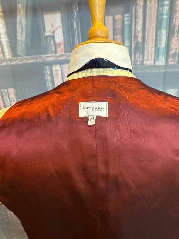 Vintage Simpson Piccadilly Red Satin Waistcoat/Vest 38"/197cm Chest (Ref:SMP38) - Image 6