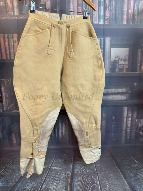 Vintage Bespoke Elephant Ear Heavyweight Breeches Jodhpurs.29"/74cm waist (Ref:Moss29)