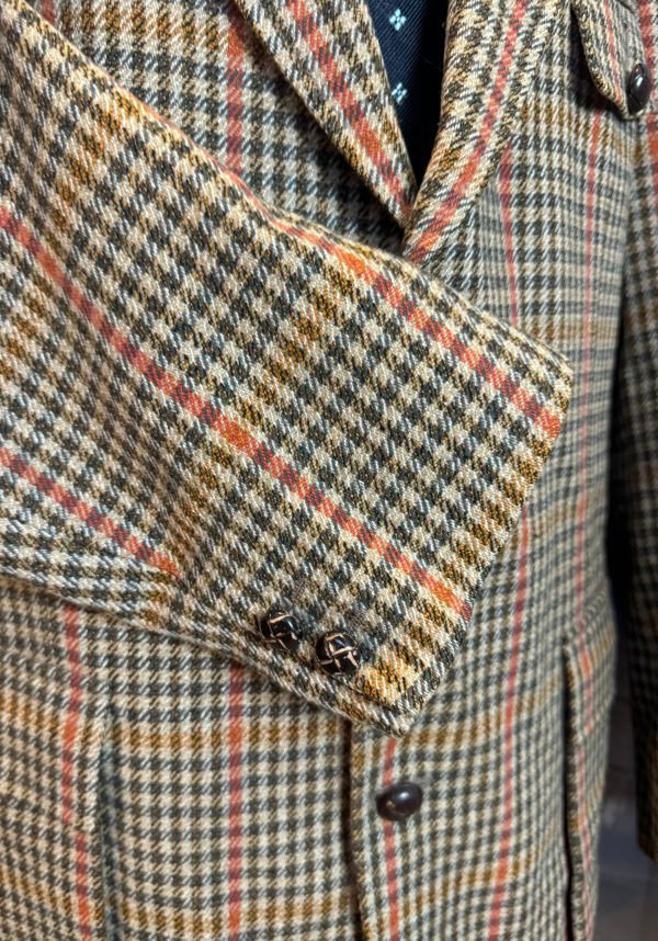 Vintage Heavyweight "Essex" Belted Norfolk Style Tweed Jacket by  Bladen 44"L /112cm Chest (Ref:Essex44) - Image 6