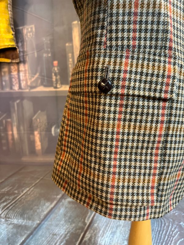 Vintage Heavyweight "Essex" Belted Norfolk Style Tweed Jacket by  Bladen 44"L /112cm Chest (Ref:Essex44) - Image 5