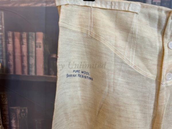 Vintage NOS Guardian Heavyweight  WOOL Long Johns Brace Tapes, Yoke front 40" waist (GD40W) - Image 5