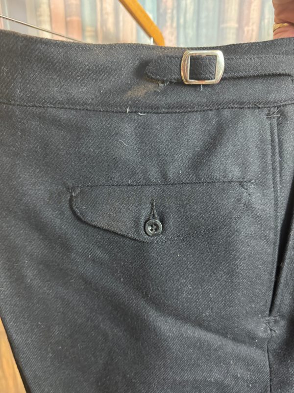 Vintage New Unworn Police Service Heavyweight  Wool Trousers with Truncheon pocket Waist 39" (VINC39) - Image 7