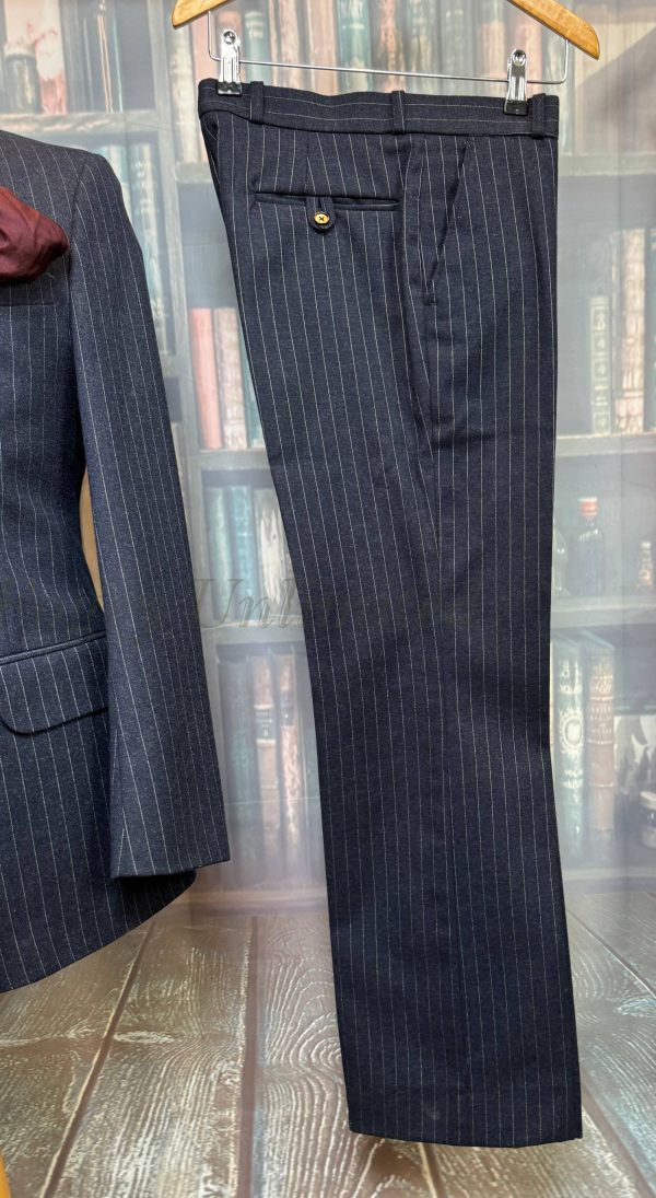 Lovely Burtons Vintage Pinstripe 3 piece Suit Chest 38"/95cm. Waist 31"/79cm waist (Ref:PS3P) - Image 3