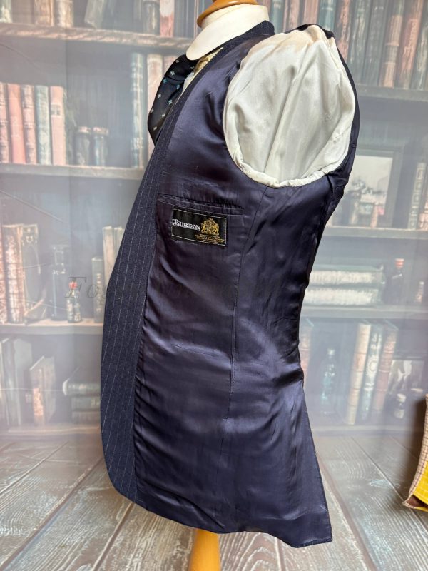 Lovely Burtons Vintage Pinstripe 3 piece Suit Chest 38"/95cm. Waist 31"/79cm waist (Ref:PS3P) - Image 14