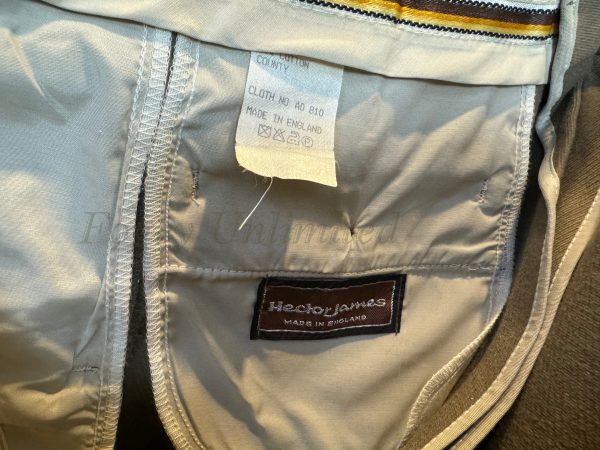 Vintage Hector James Traditional Gentleman's Cavalry Twill Trousers 34/86cm waist. Leg 31/79cm (Ref:HJ34) - Image 8