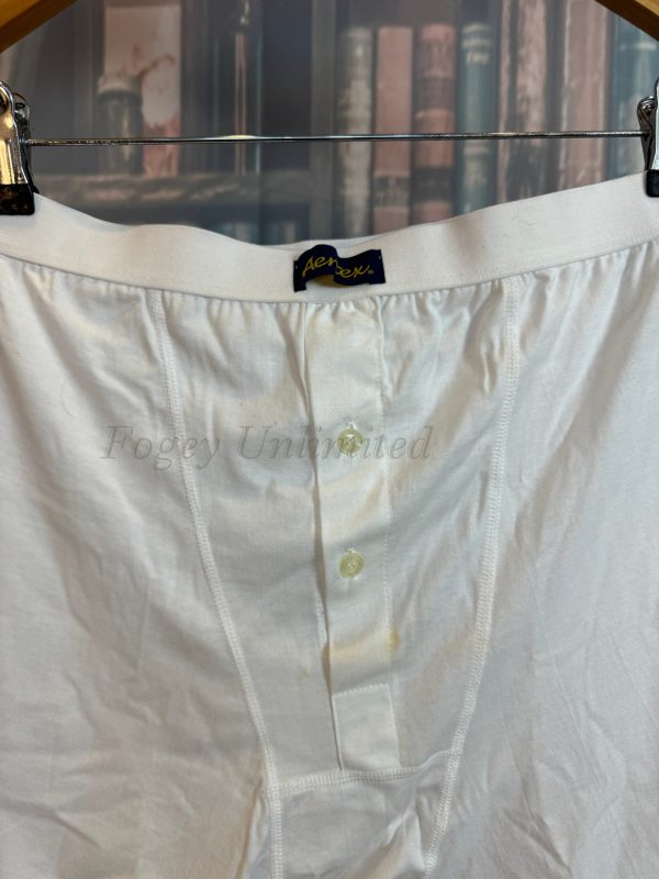 Vintage Old Store Stock Combed Cotton Trunks Underpants. Aertex Trunks 40-42" waist: 2 pack - Image 3