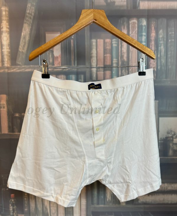 Vintage Old Store Stock Combed Cotton Trunks Underpants. Aertex Trunks 40-42" waist: 2 pack - Image 4