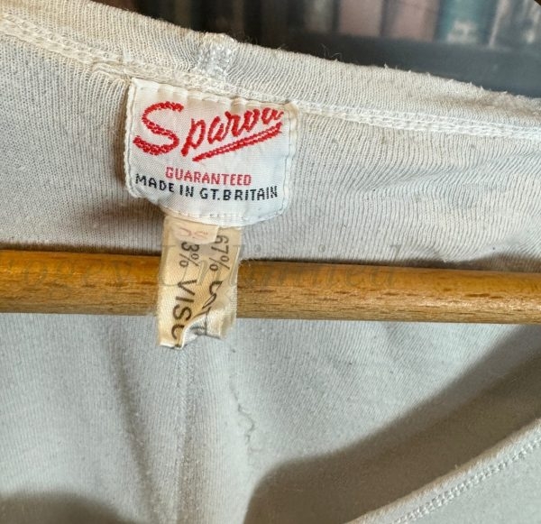 Vintage Sparva  Athletic "Summer" Union Suit. Lightweight. short arms and legs. 40" Chest (Sparva) - Image 6