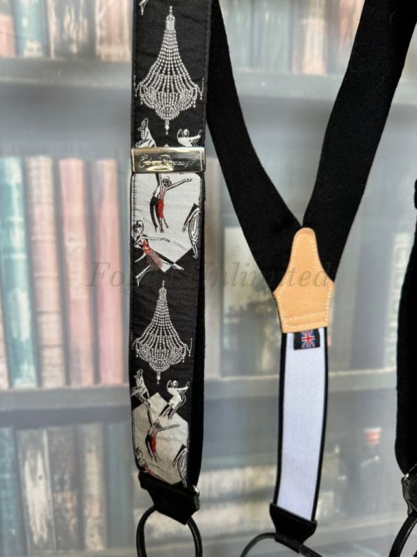 Pre-Loved Albert Thurston Jaquard Ribbon woven Braces/Suspenders. Various Colours. - Image 11