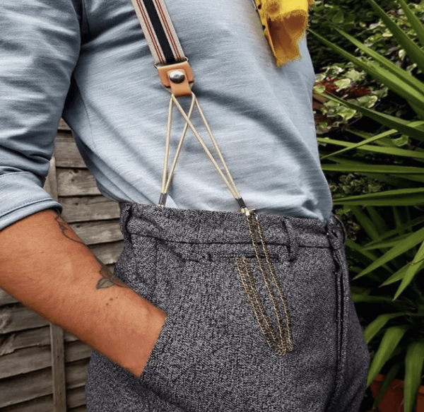 Vintage Style Elastic Braces/Suspenders with Loop Style ends. NEW Stock - Image 6
