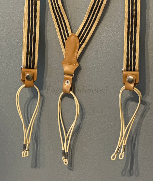 Vintage Style Elastic Braces/Suspenders with Loop Style ends. NEW Stock - Image 9