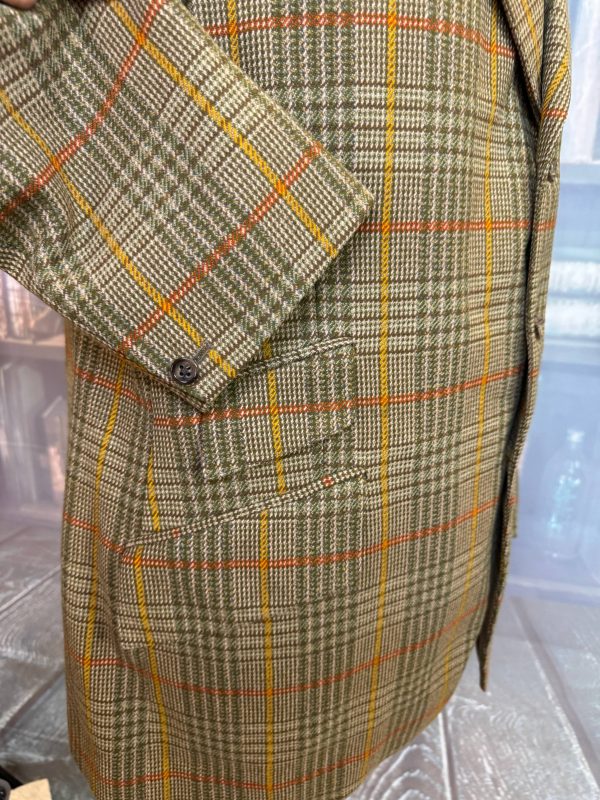 Vintage Bold Pattern Tweed Hacking Jacket by Bladen 42R /107cm Chest (TJA42) - Image 8