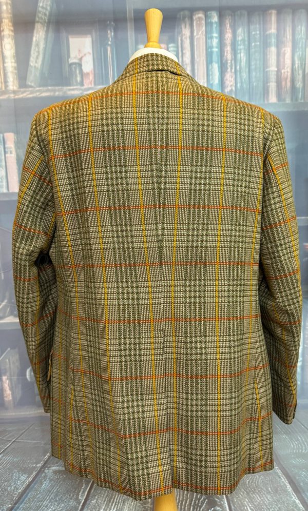 Vintage Bold Pattern Tweed Hacking Jacket by Bladen 42R /107cm Chest (TJA42) - Image 7